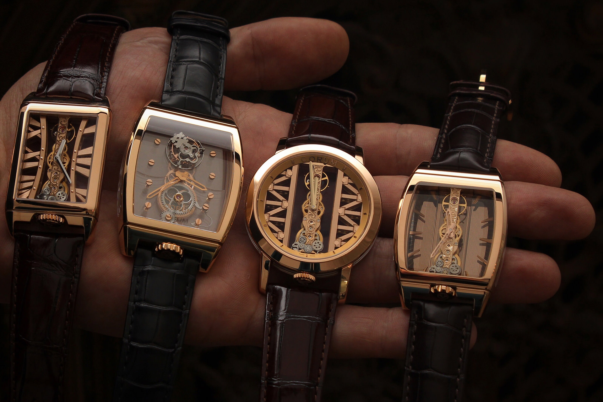 Replica Corum Bridge Gold Watch